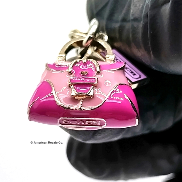 Vintage COACH Mini Purse Charm Lanyard,Cell Phone Charm,add to keychain - Picture 5 of 10